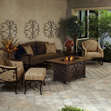 O.W. Lee Viento Wrought Aluminum Lounge Seating Set