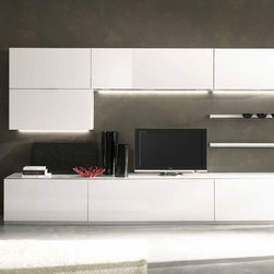Italian Wall Unit Kubo 05 by Artigian Mobili - $3,399.00 - Entertainment Centers And Tv Stands