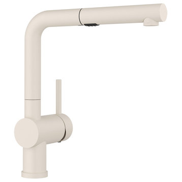 Blanco 526366 Linus 1.5 GPM 1 Hole Pull Out Kitchen Faucet - Soft White