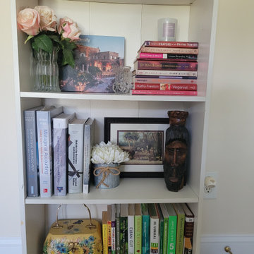 Home Office Refresh with Custom Bookshelf Styling