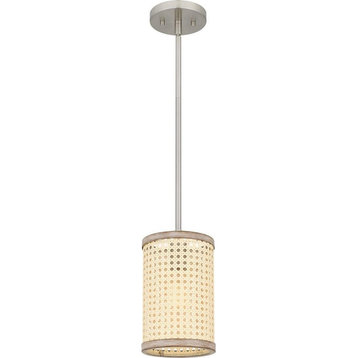 1 Light Mini Pendant In Coastal Style-10.25 Inches Tall and 6 Inches