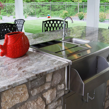 Grill Area - Fantasy Brown Granite