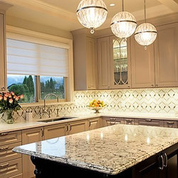 Custom Custom Stone Kitchen Backsplash by Beyond Beige Interior Design - Wall And Floor Tile