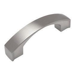 Cosmas - Cabinet Pull, 3" Hole Centers, Satin Nickel, Set of 10 - Cabinet And Drawer Handle Pulls