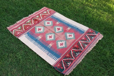 Hybrid Turkish kilim rug