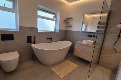 Design ideas for a contemporary bathroom in Other.
