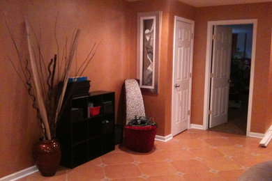 Basement - contemporary basement idea in Chicago