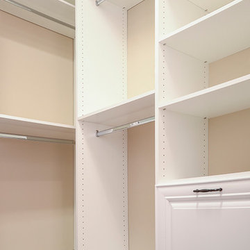 White Melamine Walk-in Closet