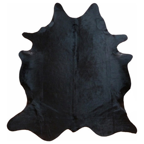 Natural Black Large Brazilian Cowhide
