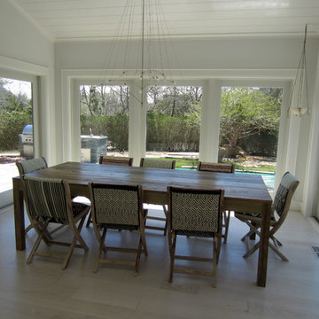 AMAGANSETT: DARK TO WHITE...BLEACHED AND WHITE WASHED 5" RED OAK, TRAFFIC HD
