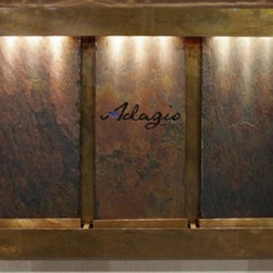 Deep Creek Falls Wall Fountain with Logo - Indoor Fountains