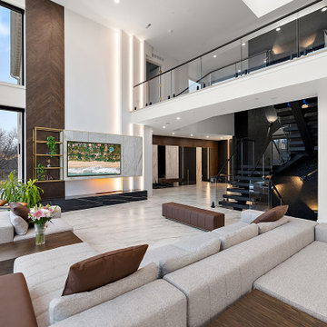 Modern Home in Farmland Setting