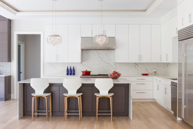 Kitchen - contemporary kitchen idea in Boston