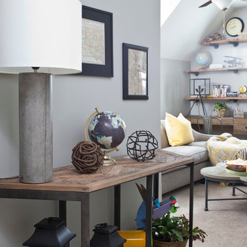 Children's Spaces:Little Man Cave and Bedrooms that Grow Up with Boys