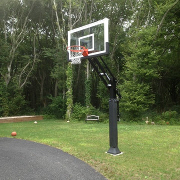 Kevin O's Pro Dunk Gold Basketball System on a 40x17 in Narragansett, RI