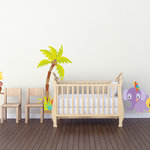 Sunny Decals - Safari Fabric Wall Decals, Full Set, Jumbo Sized - Take a walk on the wild side with these super cute safari-themed wall decals from Sunny Decals. Your child's room will become home to loveable lions, zany zebras, and other jungle favorites in a few simple steps and you don't have to travel halfway across the world!