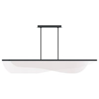Nyra Linear Suspension, 3-Light, LED, Nightshade Black, 72"L