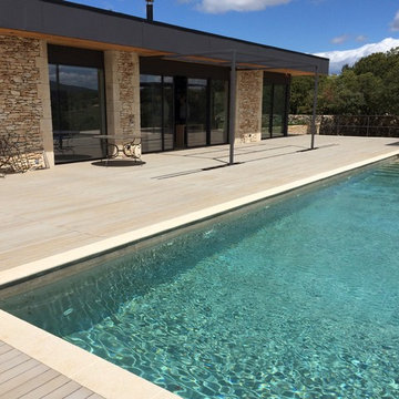 Maison à ossature bois contemporaine