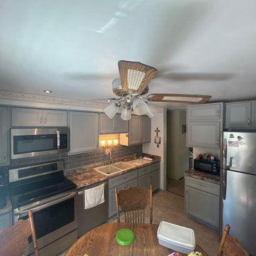 Transitional Kitchen Remodel Done in a Haze Super Matte Color