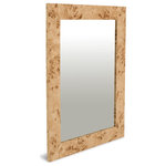 Meridian Furniture - Cresthill Natural Ash Mirror, Natural - Modernize your living room or den with this Cresthill mirror. Elegantly crafted from wood and wood products, this pretty mirror has a natural ash burl wood finish for a look that's stunningly elegant. Designed to be an eye grabber, this mirror has an understated feel with clean lines and a naturally beautiful feel. Pair it with other items in the Cresthill collection for a finished look in your space, or use it on its own as a lovely standalone piece.