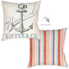 Maritime Anchor Indoor Pillow, 18"x18"
