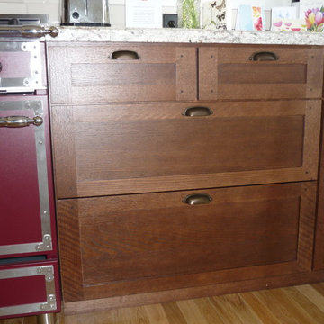 RIft Oak Cabinets for Craftsmen Style