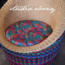 Faroz Angular Textile Cane Chair - Armchairs And Accent Chairs