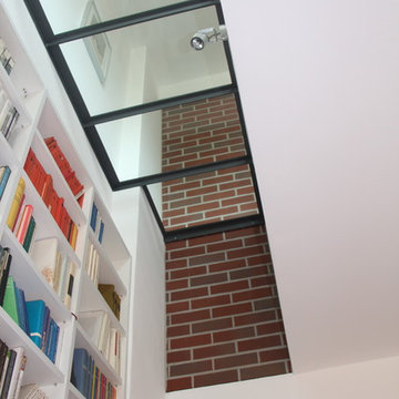 ehemaliges Treppenauge mit neuem Glasdach