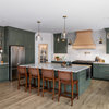Kitchen of the Week: Modern Farmhouse Style With Green Cabinets
