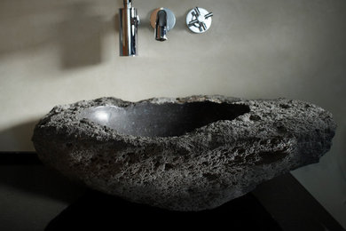 Naturstein-Waschbecken BLINK - gefertigt aus heimischen Lavagestein aus der Eife