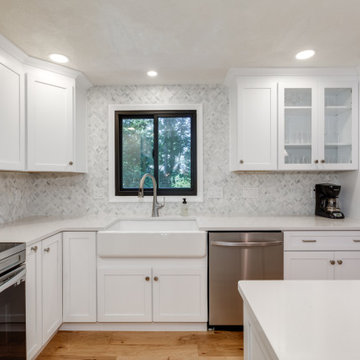 Shaker White Kitchen With Quartz
