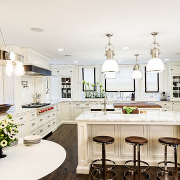 Breaking Beautiful White Kitchen