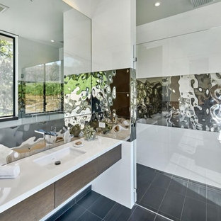 Mirror Backsplash Bathroom Ideas Houzz