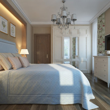 The bedroom in Provence style