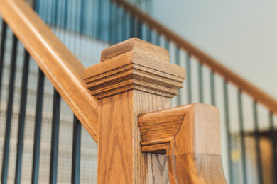 Inspiration for a staircase remodel in Raleigh