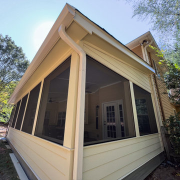 Trex Deck Build, Shed Roof Porch Install, and Door Replacement in Alpharetta, GA