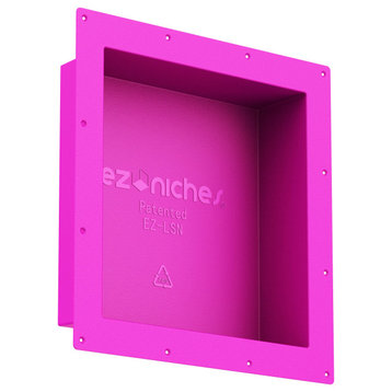 EZ-NICHES USA - 5 Sizes - Tile Ready Bathroom Wall Recessed Shower Shampoo Shelf, 14" X 14" - Arch