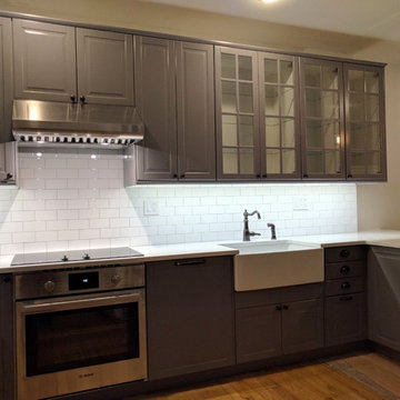 Hoboken IKEA kitchen Makeover Bodbyn Grey