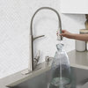 Sturdy High Arched Kitchen Faucet With 2-Function Sprayhead, Vibrant Stainless