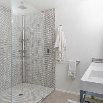 Modern His and Hers Bathroom Remodel in Hacienda Heights, CA