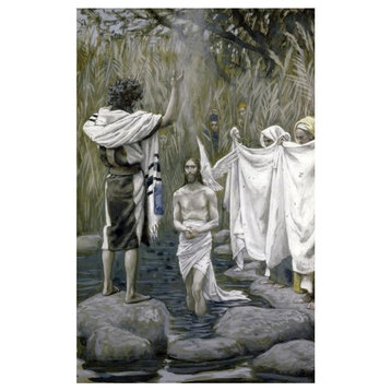 "Baptism of Jesus" Digital Paper Print by James Tissot, 16"x24"