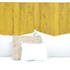 Handcrafted Headboard, Leaner Style, Yellow, California King