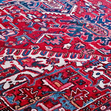 EARLY STARK CARPET PERSIAN HERIZ HANDMADE CARPET 8'5" X 12'4"