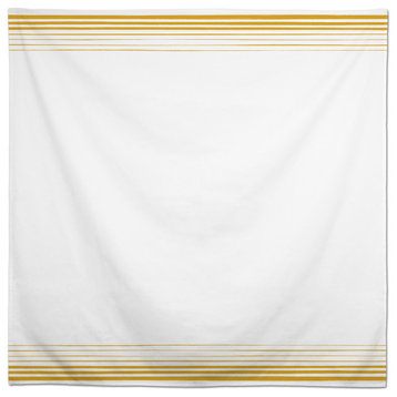 Sketchy Stripes Yellow 58x58 Tablecloth
