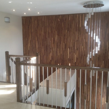Résidence privée, murs décoratifs Noyer / Private Home, Walnut Wall Covering