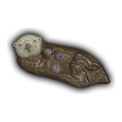 5" Sea Otter - Urchin Eater - Mosaic Tile