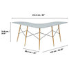 Retro L-Shaped Desk, Angled Legs With Metal Support & Light Gray Laminated Top