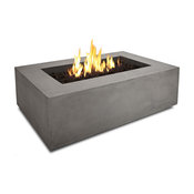 Baltic Rectangle Propane Fire Table In Glacier Gray