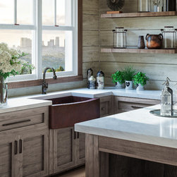 33" Pure Copper Farmhouse Kitchen Sink with Curved Front - Products