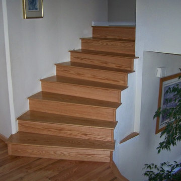 White Oak Staircase and Floor
